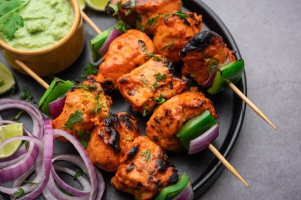 chicken tikka kebabs