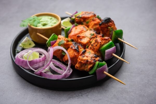 chicken tikka kebabs